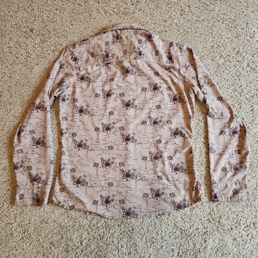 North Face Shirt Womens Large‎ Button Front Light Weight Long Sleeve - Picture 10 of 10